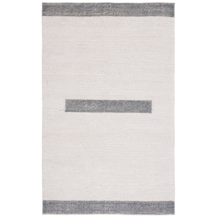 SAFAVIEH Natura NAT324G Handwoven Ivory / Grey Rug Image 1