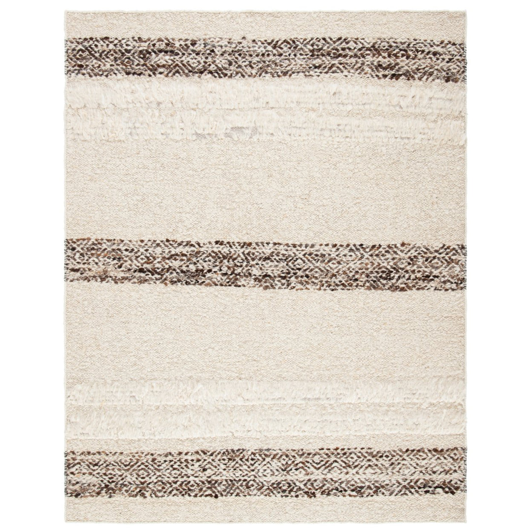 SAFAVIEH Natura NAT321A Handwoven Ivory / Brown Rug Image 1