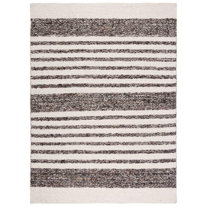 SAFAVIEH Natura NAT329Z Handwoven Black / Ivory Rug Image 1