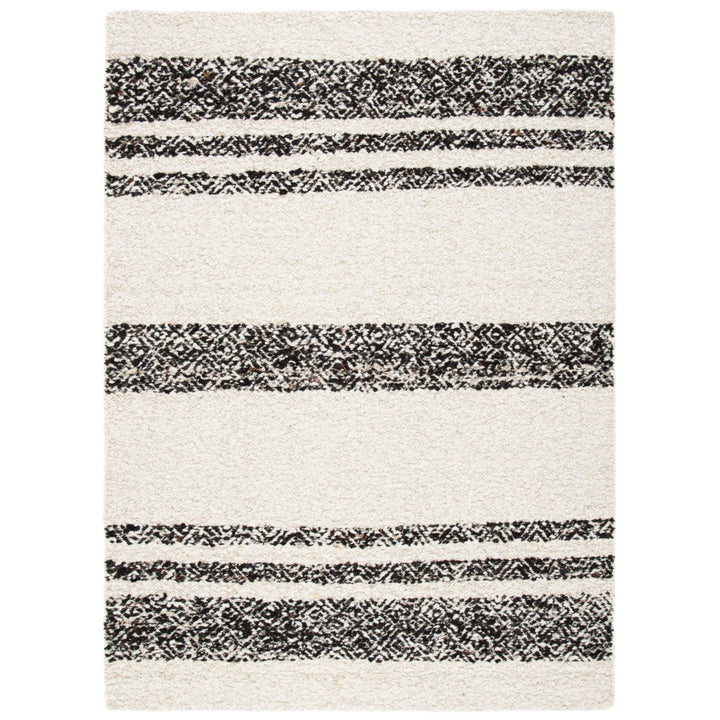 SAFAVIEH Natura NAT328Z Handwoven Black / Ivory Rug Image 1