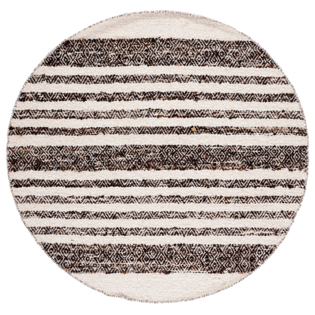 SAFAVIEH Natura NAT329Z Handwoven Black / Ivory Rug Image 4