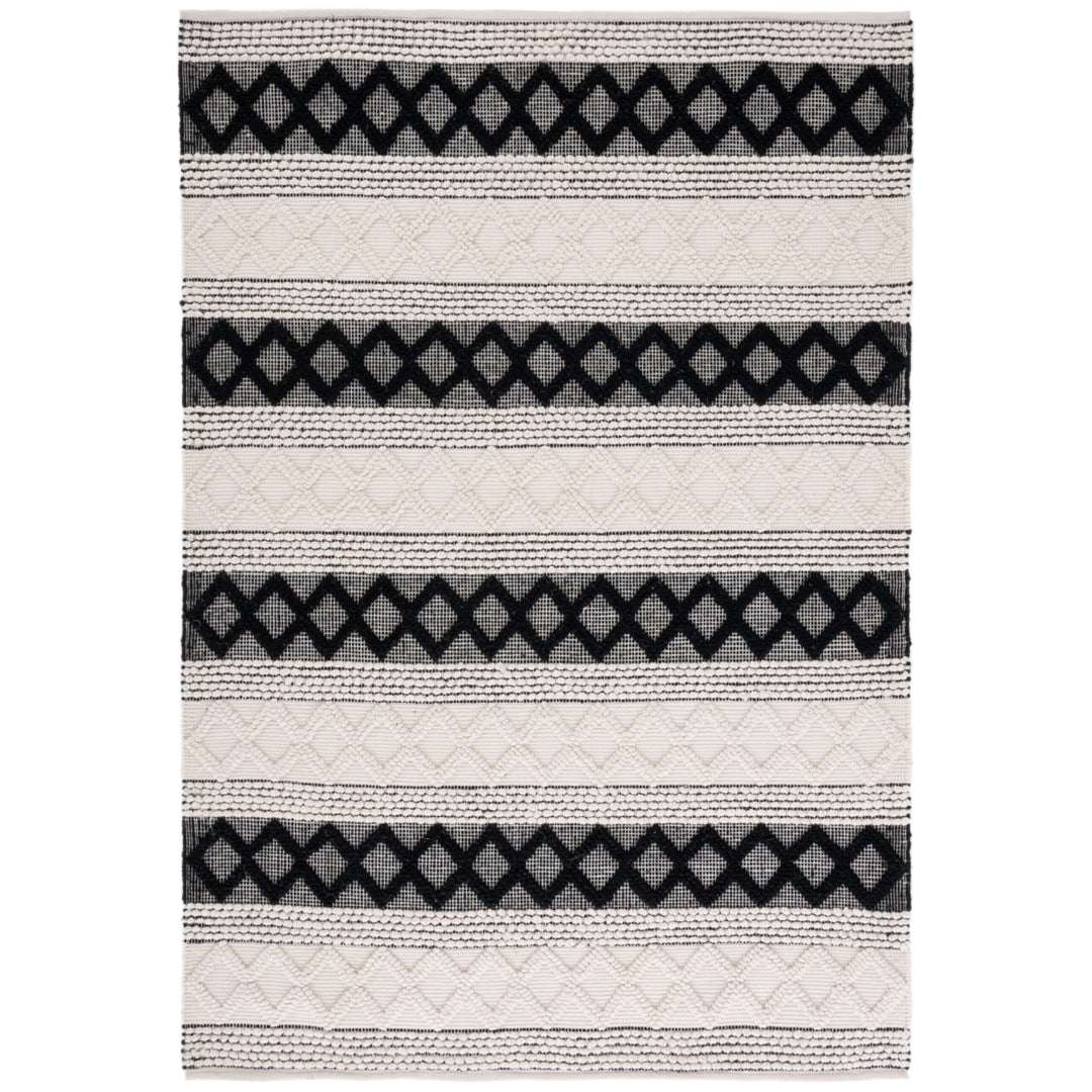 SAFAVIEH Natura NAT334A Handwoven Ivory / Black Rug Image 10