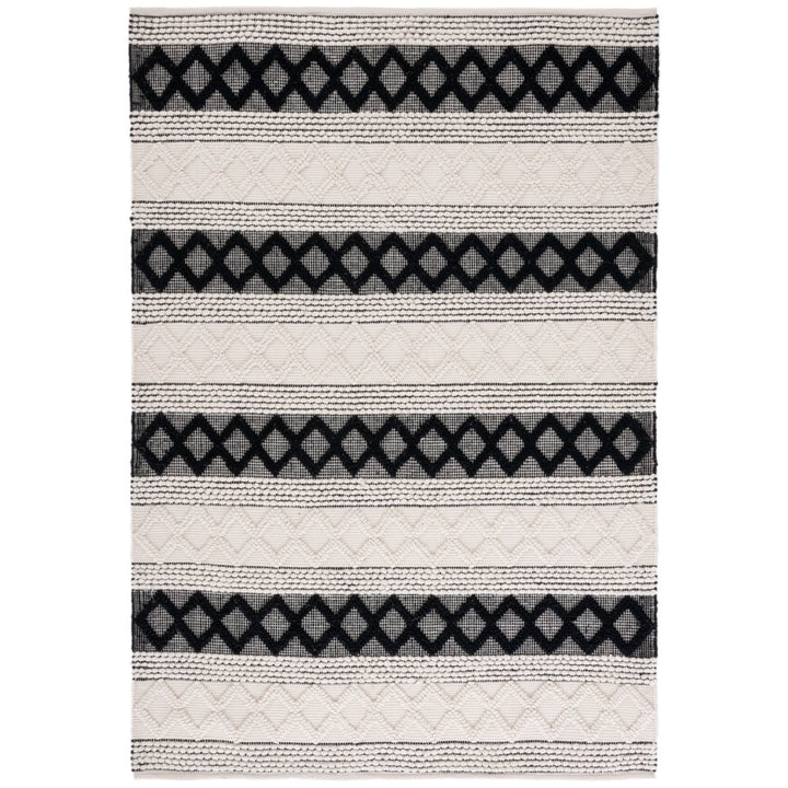 SAFAVIEH Natura NAT334A Handwoven Ivory / Black Rug Image 1