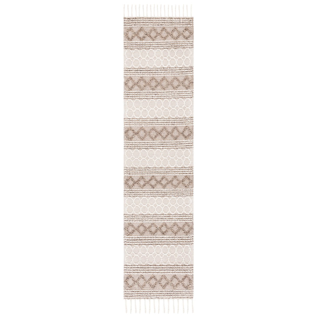 SAFAVIEH Natura NAT337A Handwoven Ivory / Brown Rug Image 1