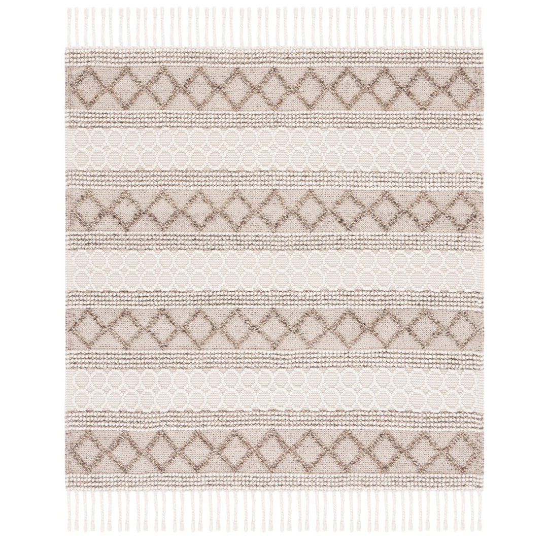 SAFAVIEH Natura NAT337A Handwoven Ivory / Brown Rug Image 1