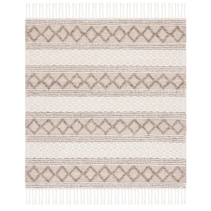 SAFAVIEH Natura NAT337A Handwoven Ivory / Brown Rug Image 1