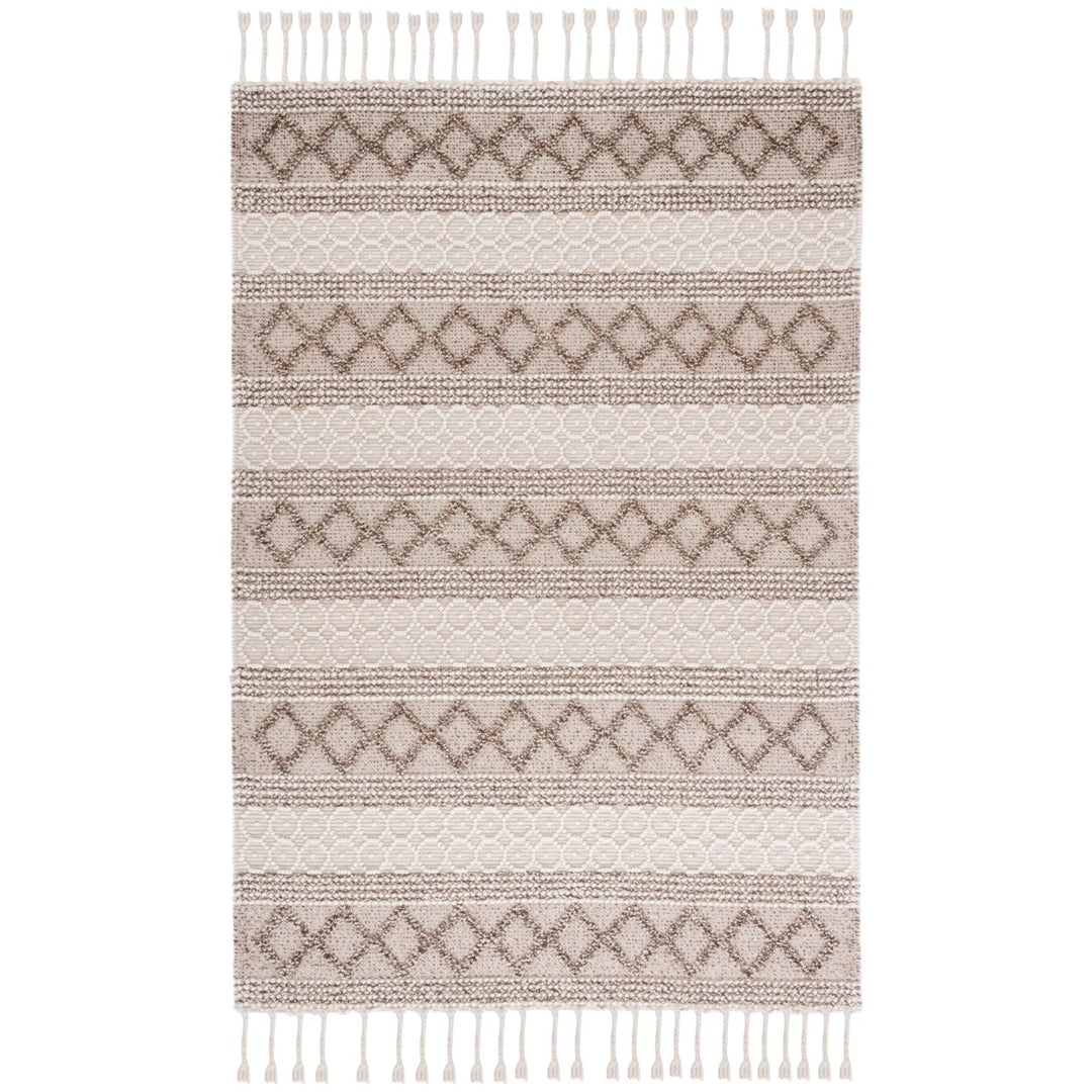 SAFAVIEH Natura NAT337A Handwoven Ivory / Brown Rug Image 1