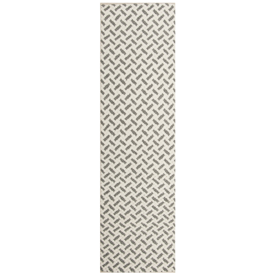 SAFAVIEH Natura NAT401A Handwoven Grey / Ivory Rug Image 3