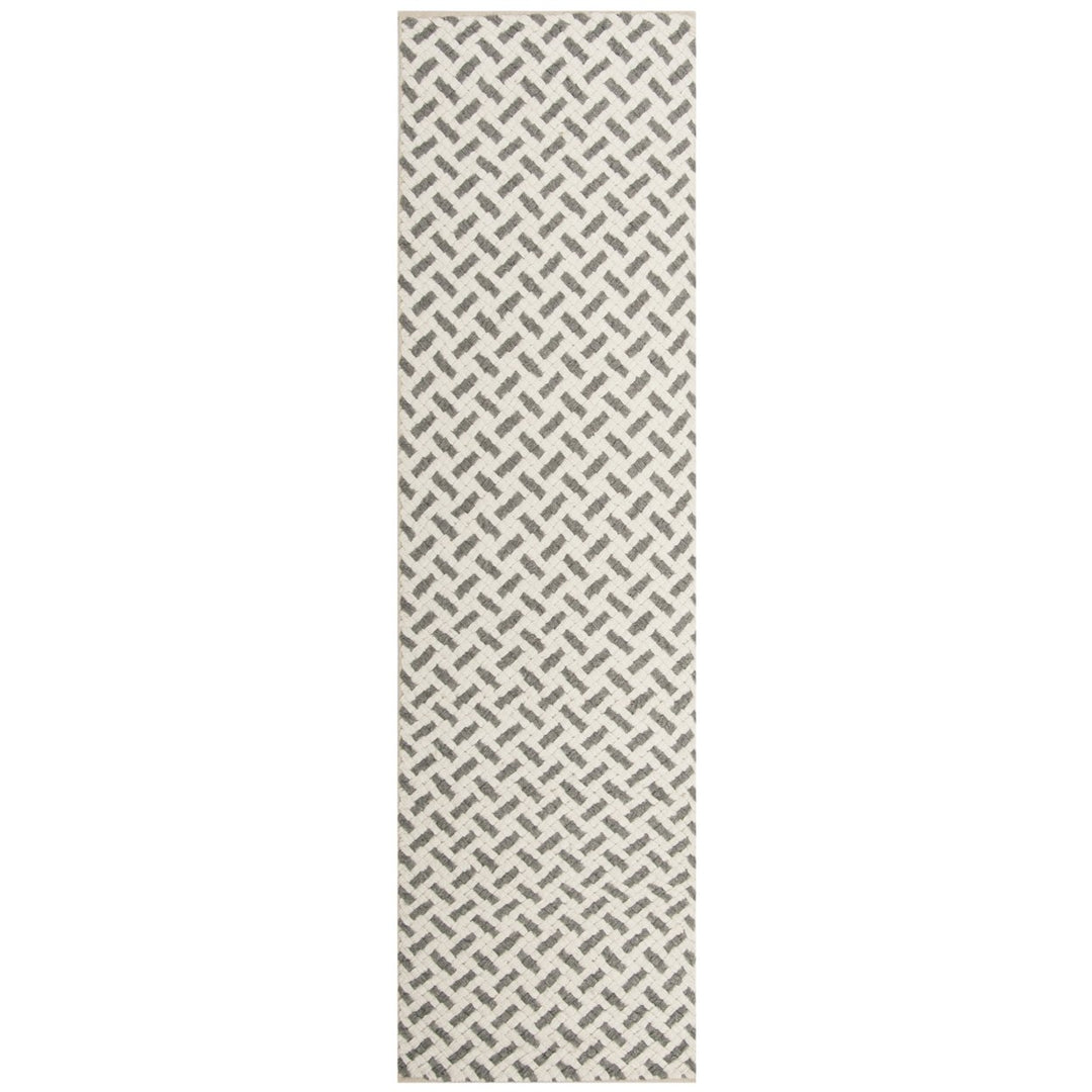 SAFAVIEH Natura NAT401A Handwoven Grey / Ivory Rug Image 1