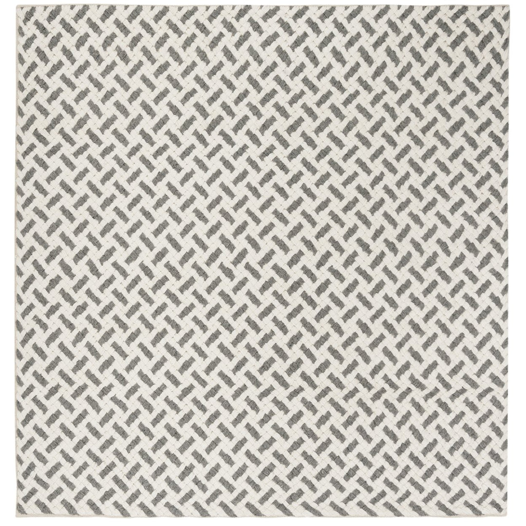 SAFAVIEH Natura NAT401A Handwoven Grey / Ivory Rug Image 4