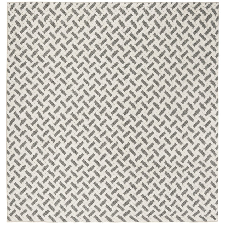 SAFAVIEH Natura NAT401A Handwoven Grey / Ivory Rug Image 4