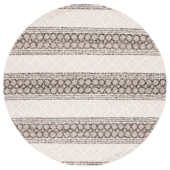 SAFAVIEH Natura NAT340A Handwoven Ivory / Black Rug Image 1