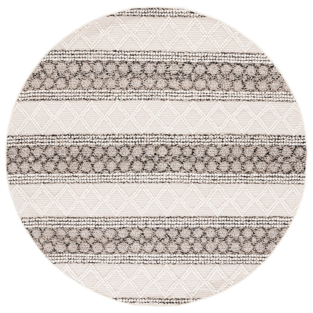 SAFAVIEH Natura NAT340A Handwoven Ivory / Black Rug Image 1