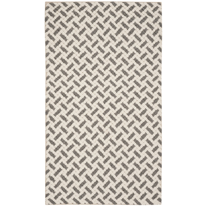 SAFAVIEH Natura NAT401A Handwoven Grey / Ivory Rug Image 6