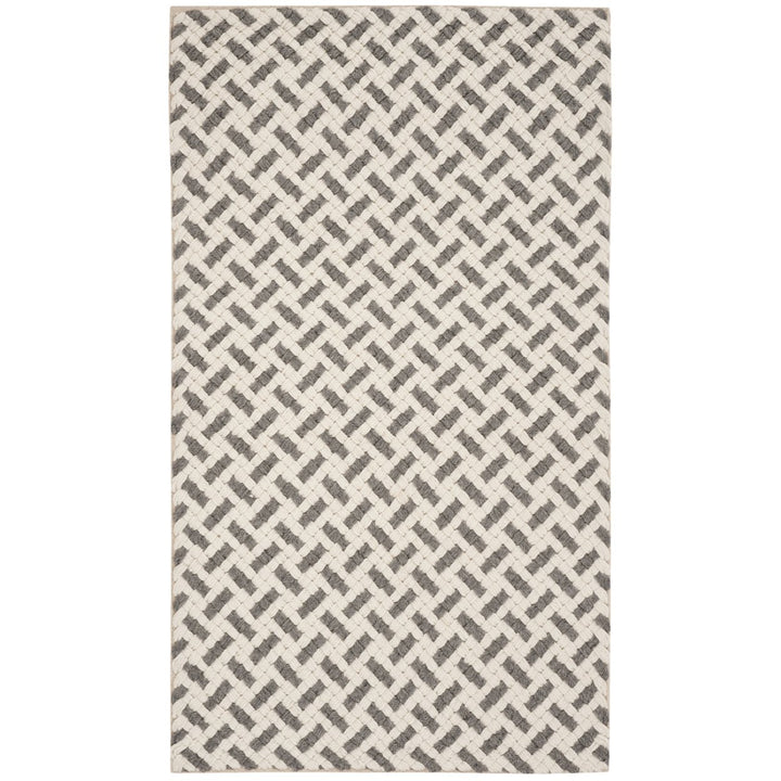 SAFAVIEH Natura NAT401A Handwoven Grey / Ivory Rug Image 1