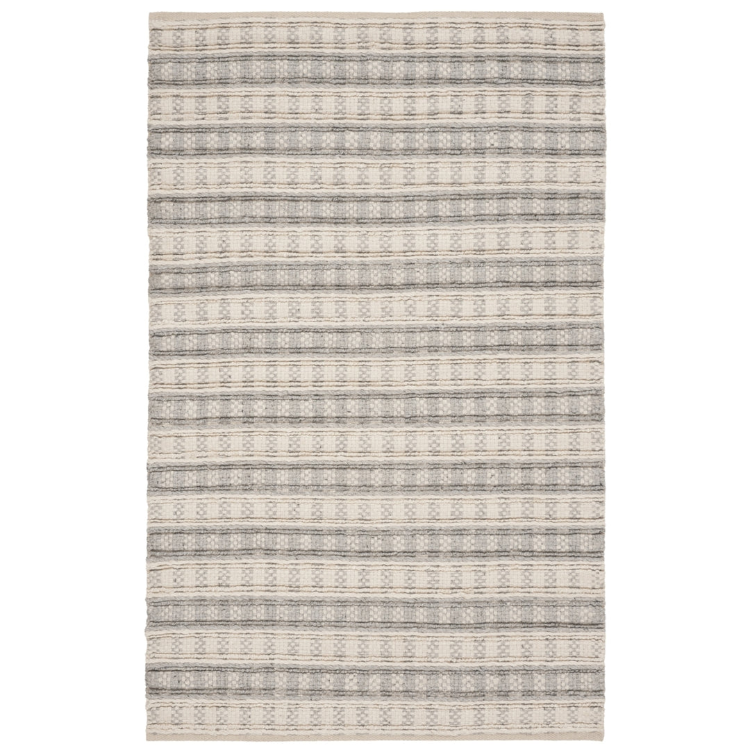 SAFAVIEH Natura NAT403A Handwoven Grey / Ivory Rug Image 6