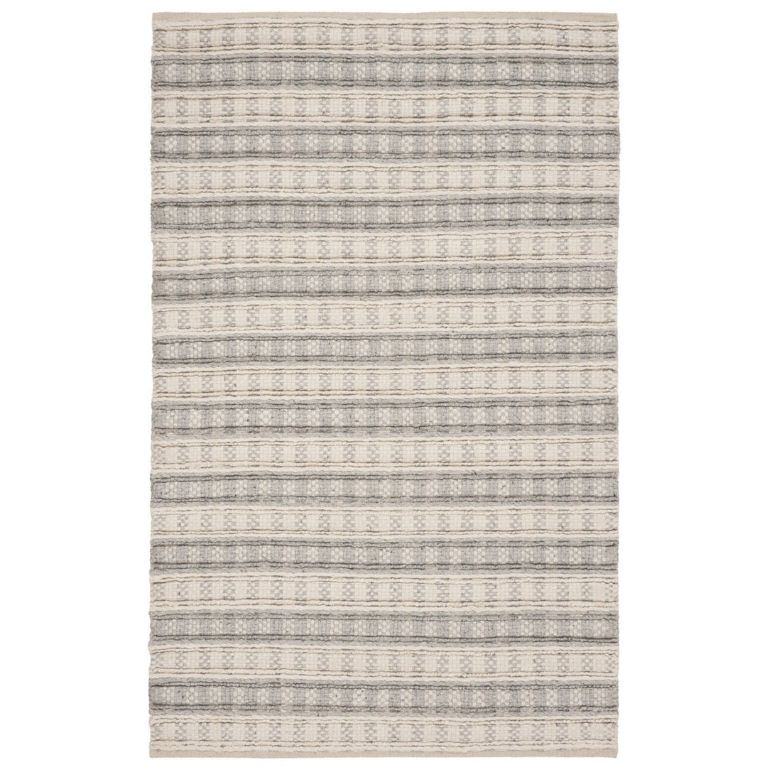 SAFAVIEH Natura NAT403A Handwoven Grey / Ivory Rug Image 1