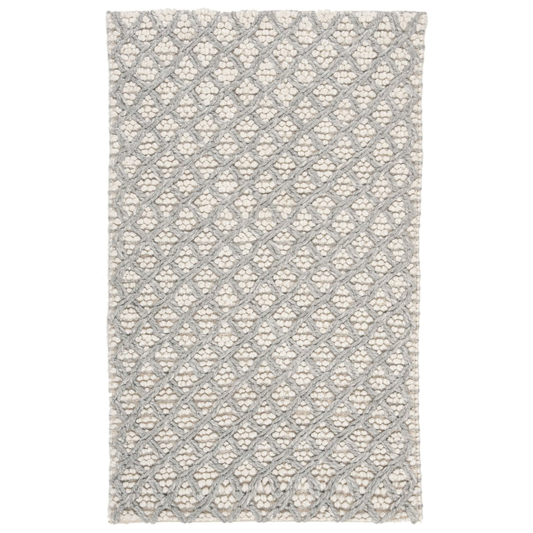 SAFAVIEH Natura NAT404G Handwoven Silver / Ivory Rug Image 1