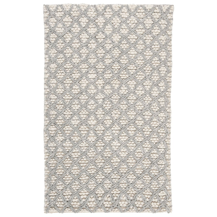 SAFAVIEH Natura NAT404G Handwoven Silver / Ivory Rug Image 1