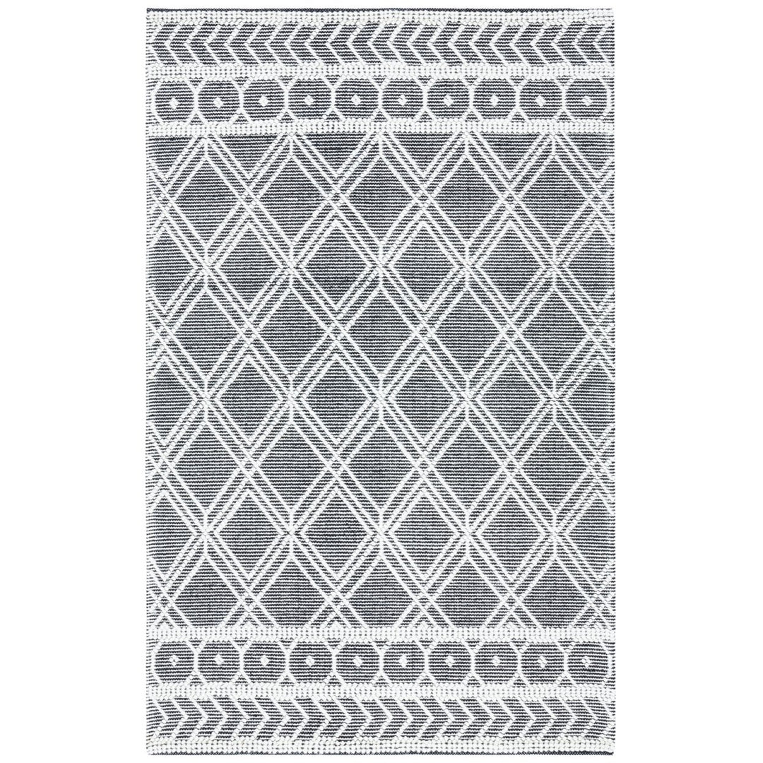 SAFAVIEH Natura NAT478A Handwoven Ivory / Black Rug Image 1