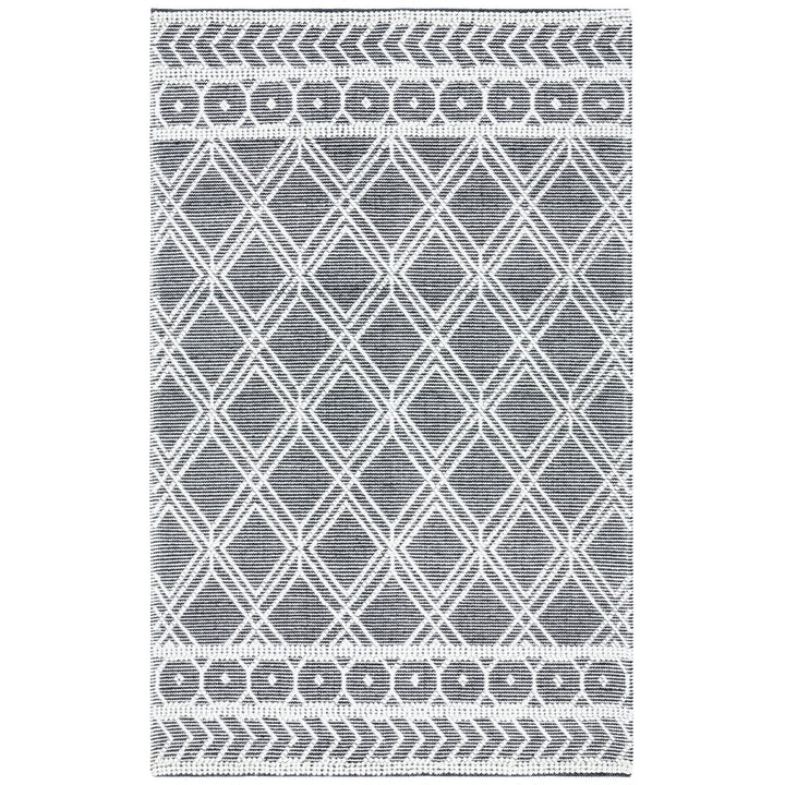 SAFAVIEH Natura NAT478A Handwoven Ivory / Black Rug Image 1