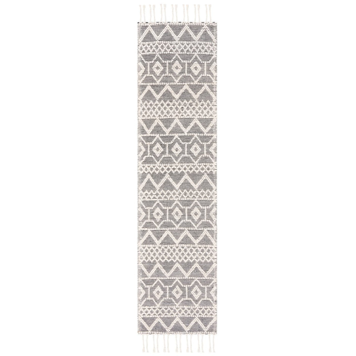 SAFAVIEH Natura NAT341A Handwoven Ivory / Black Rug Image 1