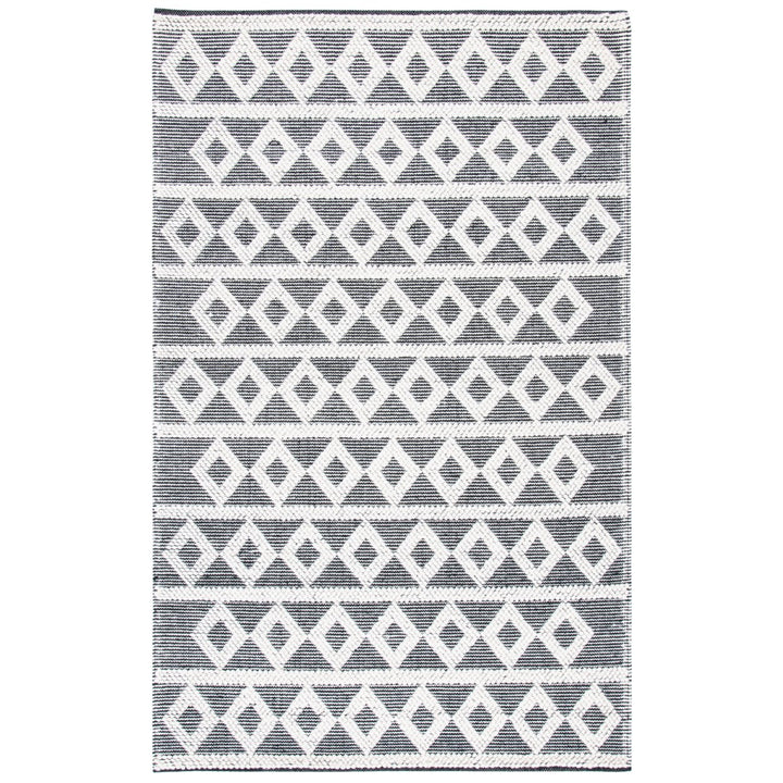 SAFAVIEH Natura NAT479A Handwoven Ivory / Black Rug Image 1