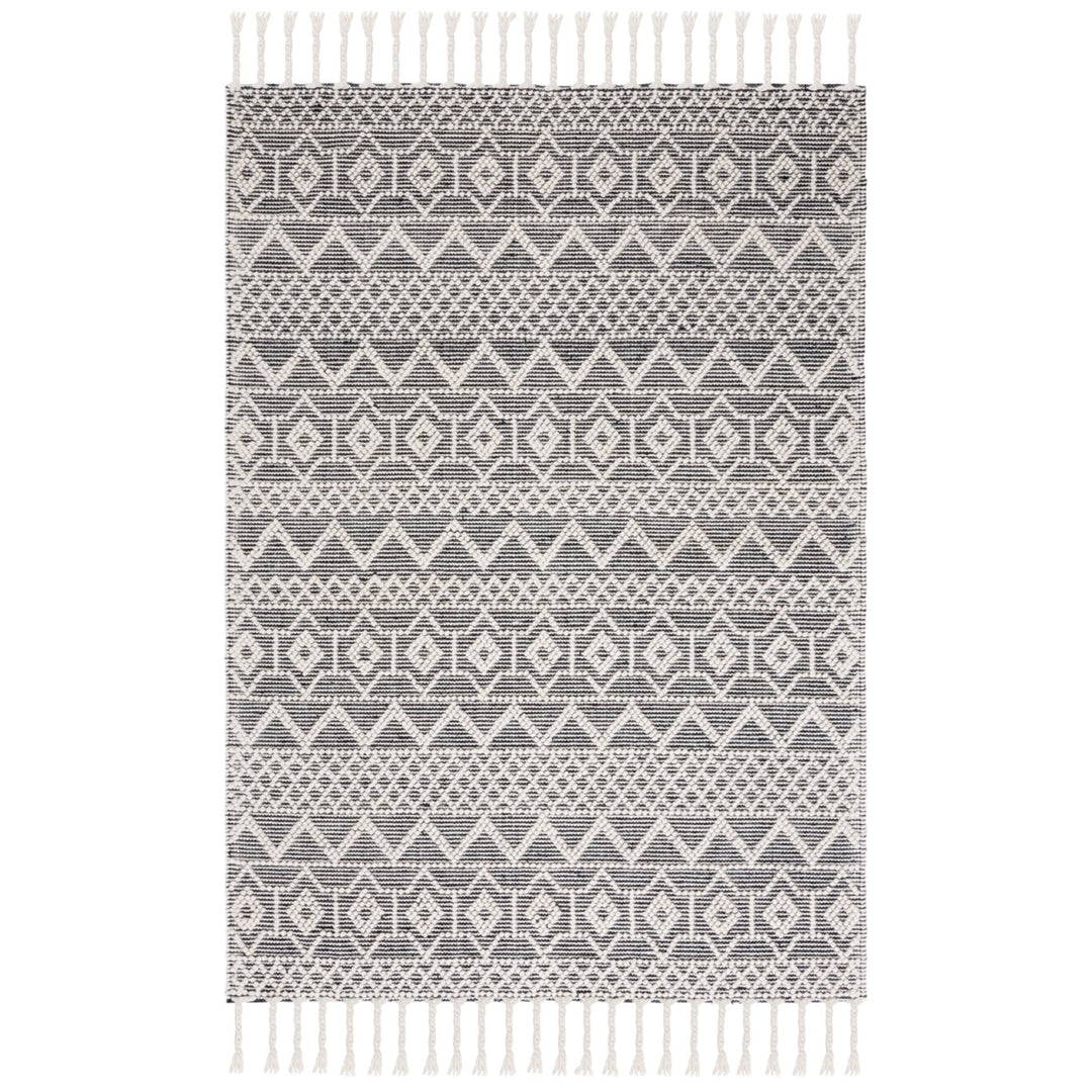 SAFAVIEH Natura NAT341A Handwoven Ivory / Black Rug Image 1