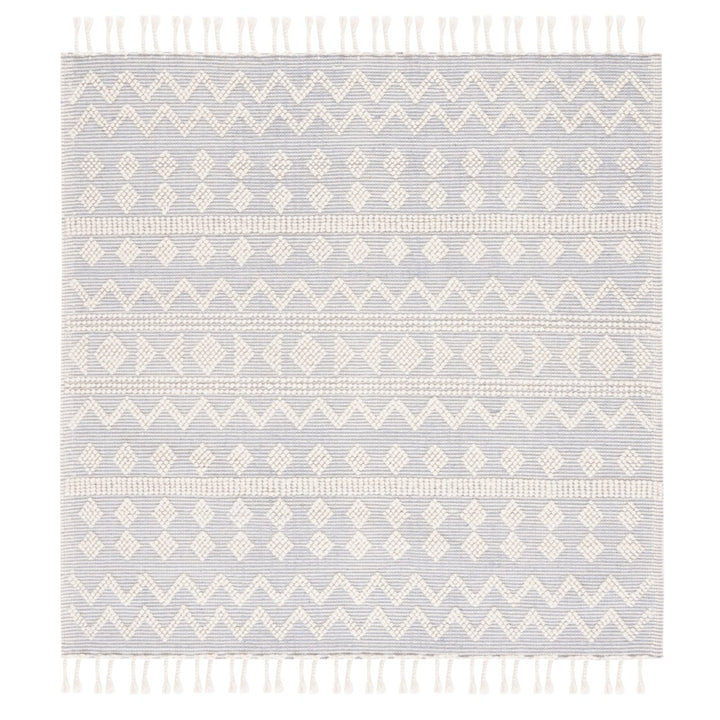 SAFAVIEH Natura NAT342A Handwoven Ivory / Light Blue Rug Image 1