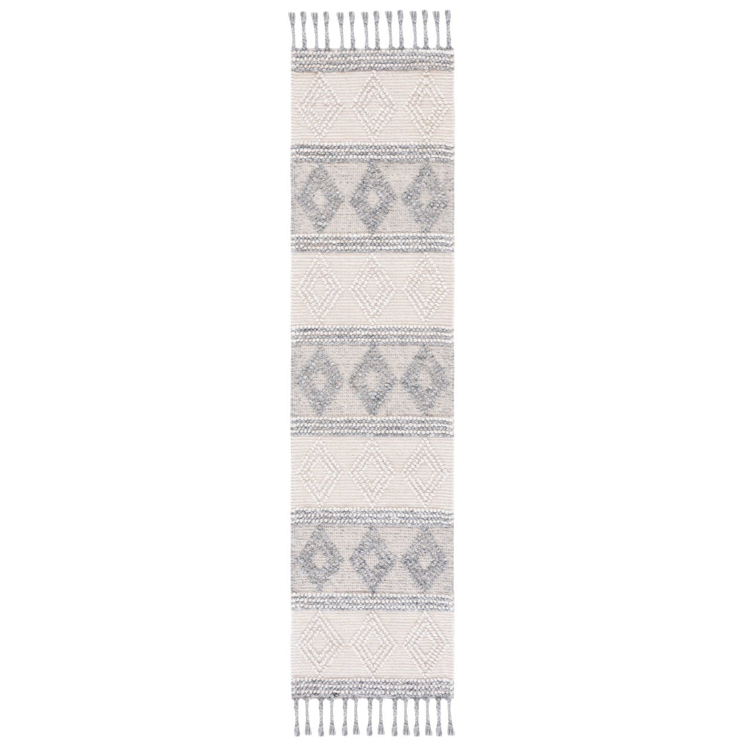 SAFAVIEH Natura NAT343A Handwoven Ivory / Grey Rug Image 1