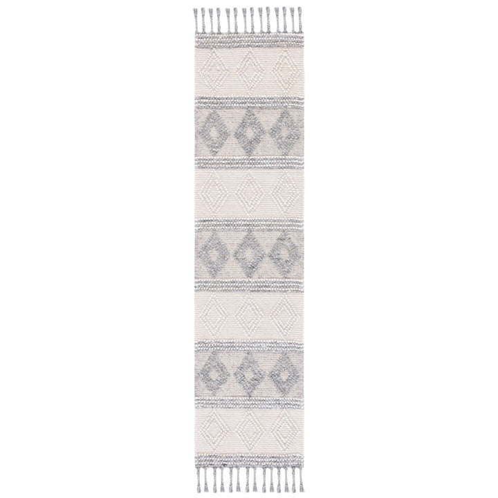 SAFAVIEH Natura NAT343A Handwoven Ivory / Grey Rug Image 1