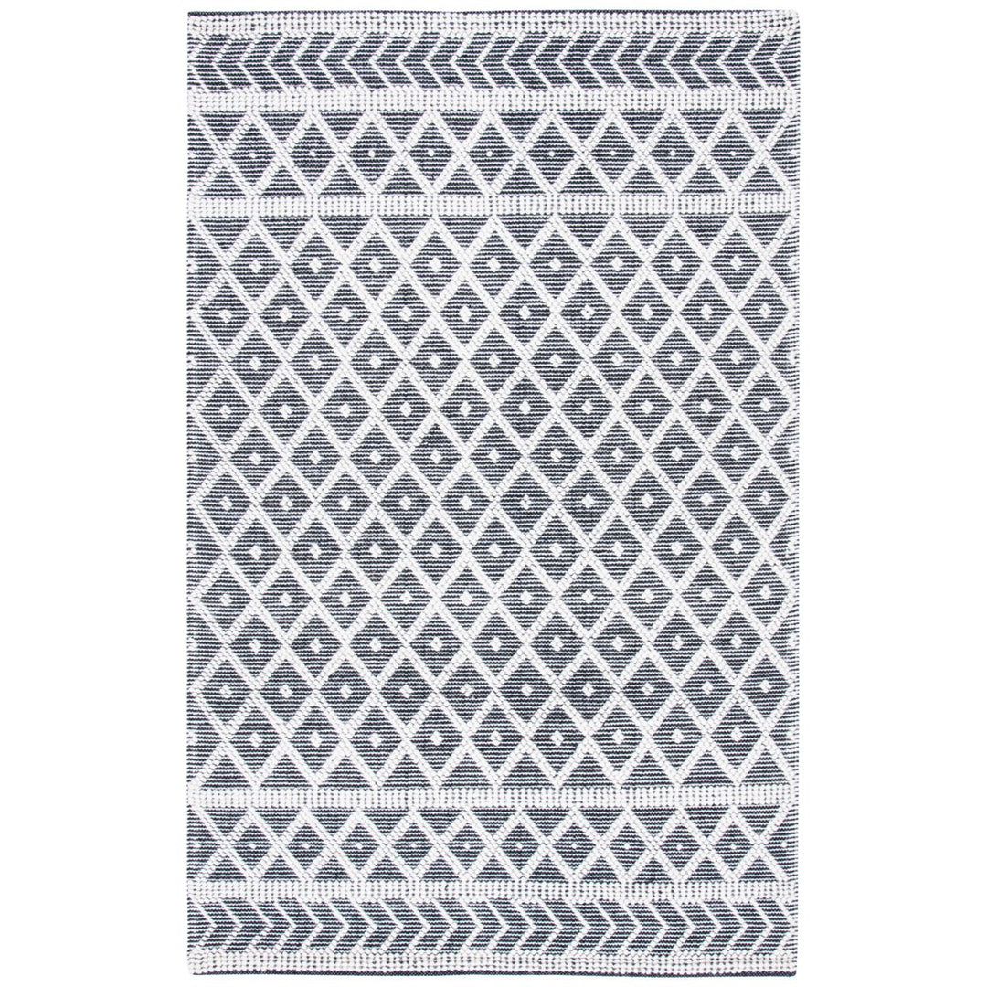 SAFAVIEH Natura NAT482A Handwoven Ivory / Black Rug Image 1