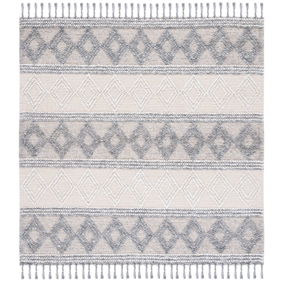 SAFAVIEH Natura NAT343A Handwoven Ivory / Grey Rug Image 1