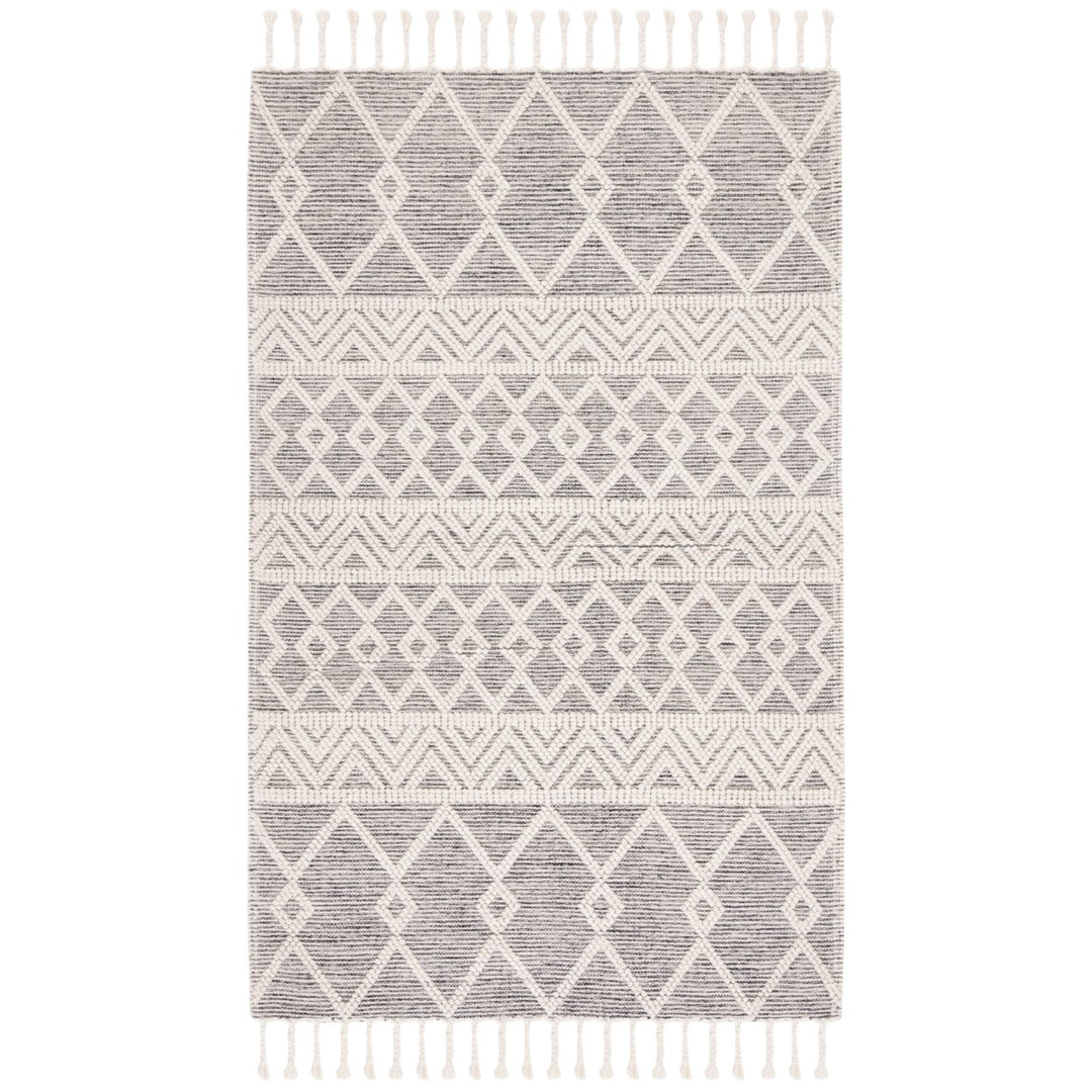 SAFAVIEH Natura NAT347A Handwoven Ivory / Black Rug Image 1