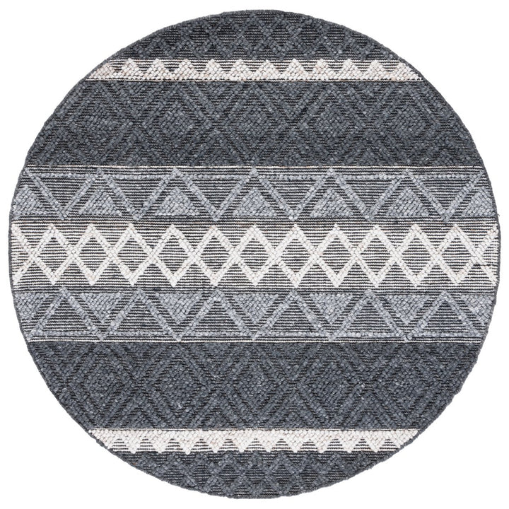 SAFAVIEH Natura NAT345H Handwoven Charcoal / Ivory Rug Image 1