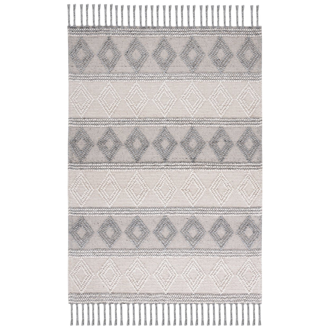 SAFAVIEH Natura NAT343A Handwoven Ivory / Grey Rug Image 1