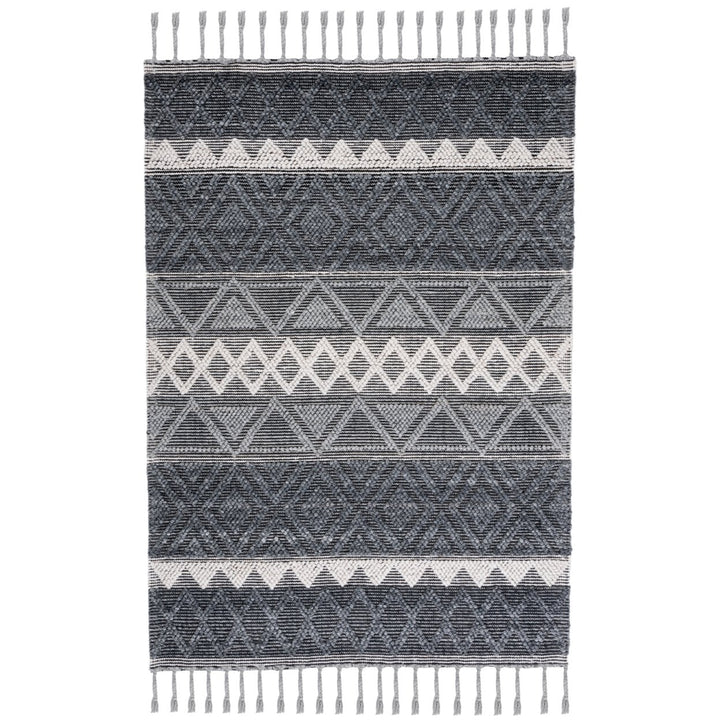 SAFAVIEH Natura NAT345H Handwoven Charcoal / Ivory Rug Image 1