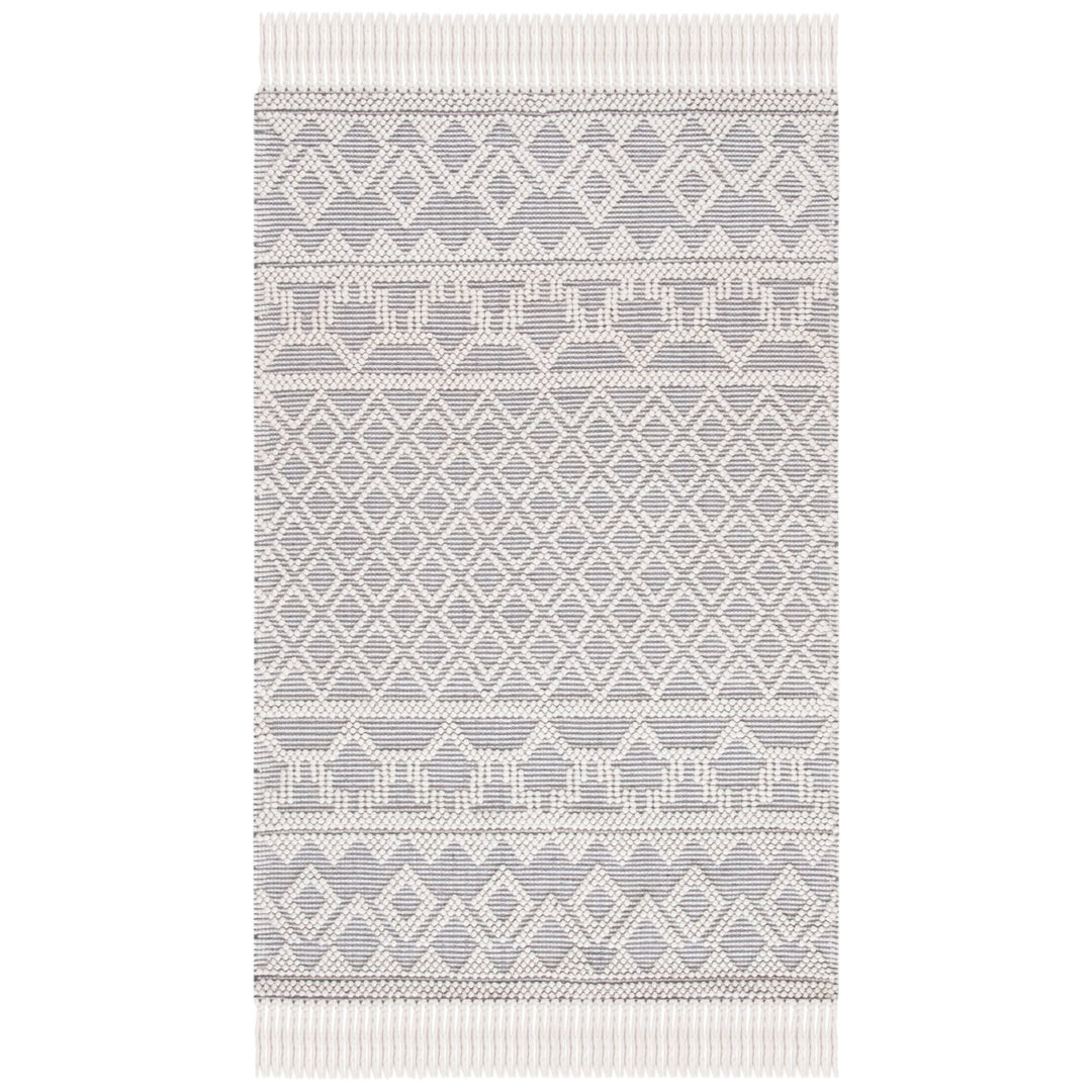 SAFAVIEH Natura NAT351A Handmade Ivory / Grey Rug Image 1