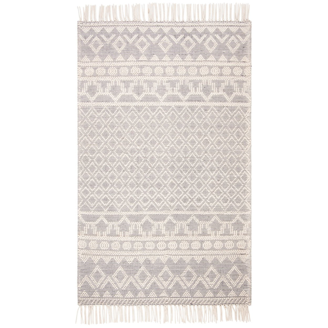 SAFAVIEH Natura NAT351A Handmade Ivory / Grey Rug Image 1