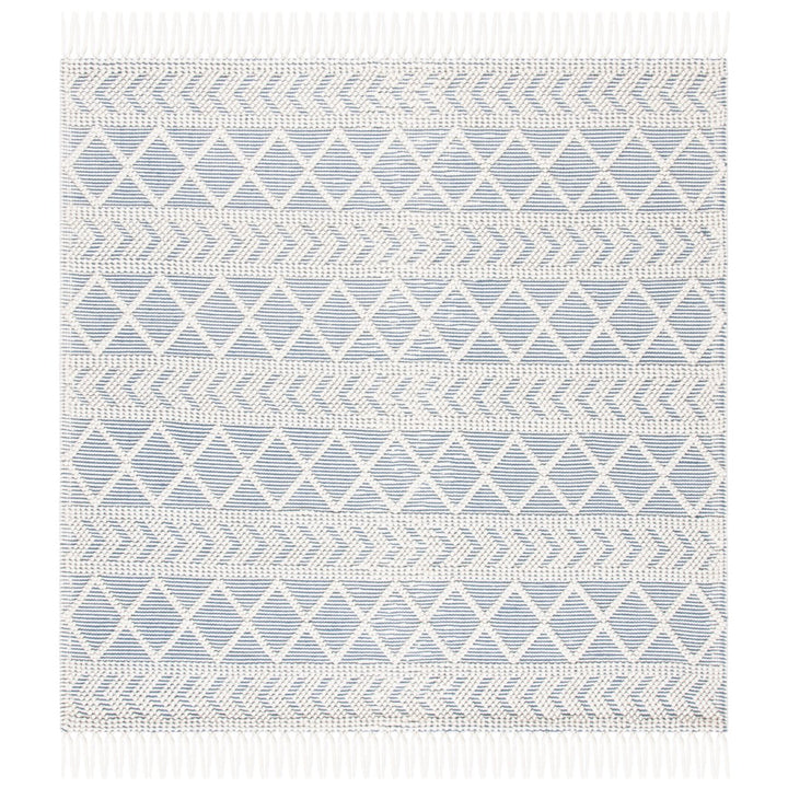 SAFAVIEH Natura NAT358M Handmade Blue / Ivory Rug Image 1