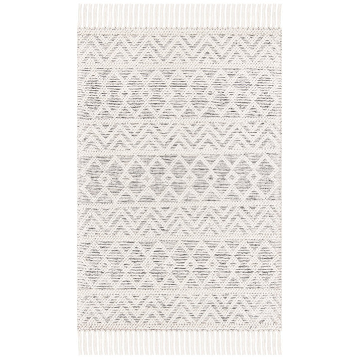 SAFAVIEH Natura NAT353A Handmade Ivory / Black Rug Image 1