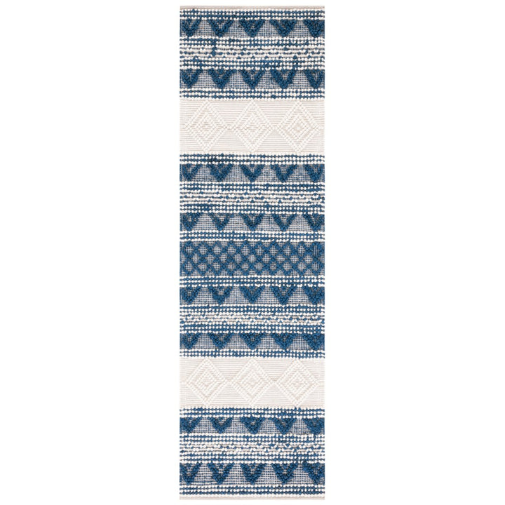 SAFAVIEH Natura NAT502N Handwoven Navy / Ivory Rug Image 1