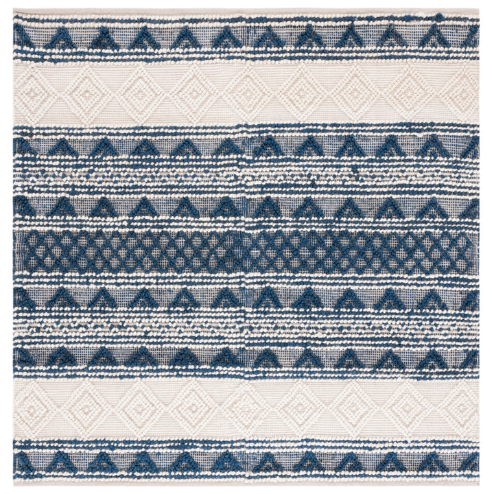 SAFAVIEH Natura NAT502N Handwoven Navy / Ivory Rug Image 4