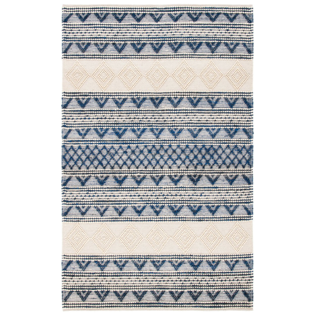 SAFAVIEH Natura NAT502N Handwoven Navy / Ivory Rug Image 1