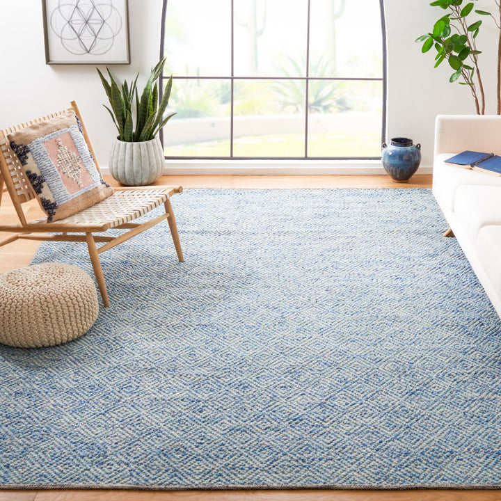 SAFAVIEH Natura Collection NAT503B Handwoven Blue Rug Image 1