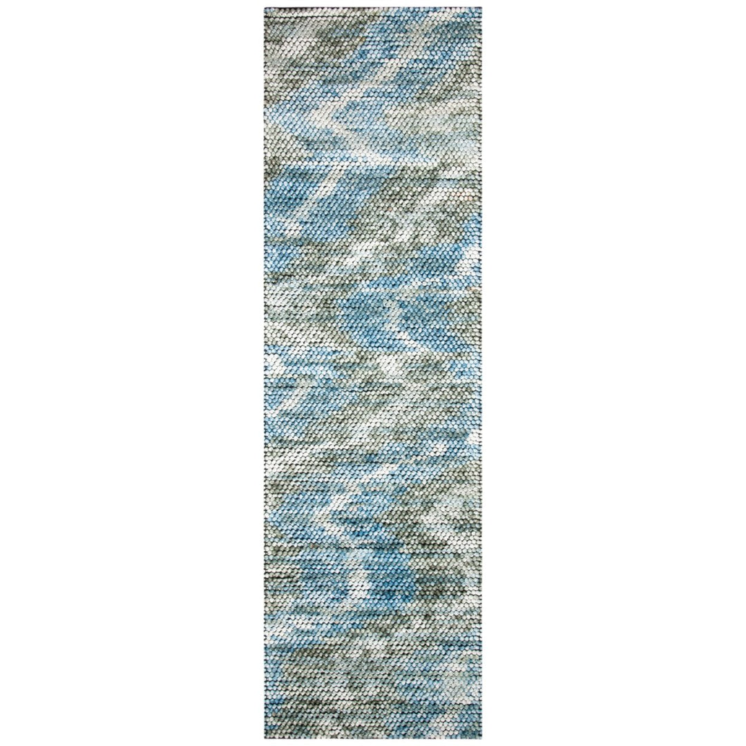 SAFAVIEH Natura NAT551M Handmade Blue / Ivory Rug Image 1