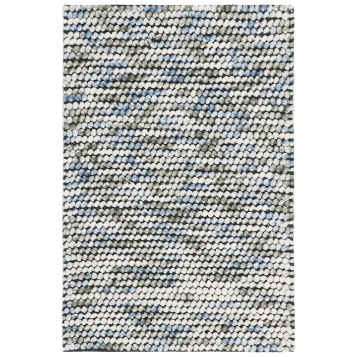 SAFAVIEH Natura NAT551M Handmade Blue / Ivory Rug Image 1