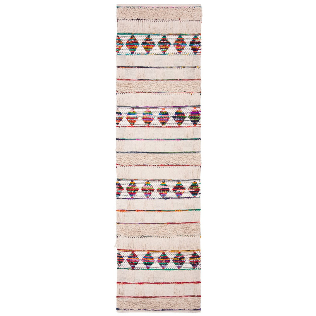 SAFAVIEH Natura NAT657A Handwoven Ivory / Red Rug Image 1