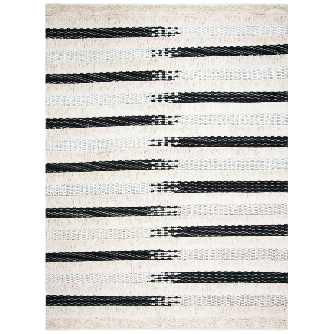 SAFAVIEH Natura NAT655A Handwoven Ivory / Black Rug Image 1