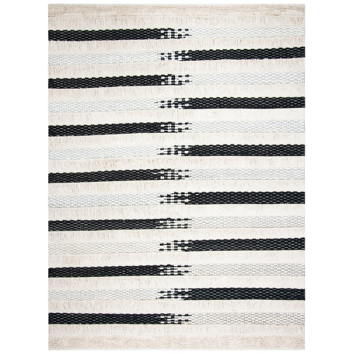 SAFAVIEH Natura NAT655A Handwoven Ivory / Black Rug Image 1